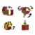 Mattel® Minecraft Flippin Figs™ Bee Flower Pot Action Figure Perspective: bottom