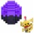 Mattel Minecraft Mini Mode Spawn Egg with Surprise Mini Figure - Heated Blaze Perspective: bottom
