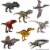 Mattel® Jurassic World Rebirth Pyroraptor Dinosaur Toy Perspective: bottom