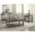 Lexicon Granby Wood 2 Drawer Console Table in Antique Gray Perspective: bottom