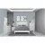 Lexicon Seabright Traditional Wood and Faux Leather Eastern King Bed in White Perspective: bottom