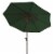 SAFAVIEH Outdoor Collection Ortega 9-Foot Tilt Crank Umbrella Hunter Green Perspective: bottom