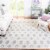 Safavieh Martha Stewart Lucia Shag Area Rug - White/Light Gray Perspective: bottom