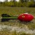 NERF Vortex Aero Howler Foam Football - Red and Black Perspective: bottom
