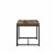 Bowery Hill Square End Table in Weathered Oak and Black Perspective: bottom