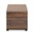 Bowery Hill Modern Walnut Brown Finished 2-Door Cat Litter Box Cover House Perspective: bottom