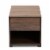 Bowery Hill Modern Walnut Brown Finished Cat Litter Box Cover House Perspective: bottom
