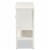 Bowery Hill Traditional White Finished Wood and Glass 2-Door Kitchen Cabinet Perspective: bottom