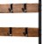 Bowery Hill Distressed Wood and Black Metal Finished Entryway Hall Tree Perspective: bottom