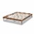 Bowery Hill Traditional Full Size Ash Brown Finished Wood Bed Frame Perspective: bottom