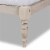 Bowery Hill Full Size White Finished Wood Platform Bed Frame Perspective: bottom