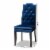 Bowery Hill 20 H Button Tufted Wood Dining Chairs in Navy Blue (Set of 2) Perspective: bottom