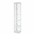 Home Square 5 Shelf Wood Corner Bookcase Set in White (Ste of 2) Perspective: bottom