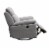 Home Square 2 Piece Glider and Swivel Power Recliner Set in Light Gray Perspective: bottom