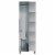 Bowery Hill Linen Mirror Cabinet in White Perspective: bottom