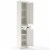 Pemberly Row 2 Drawer Linen Cabinet in Distressed White Perspective: bottom