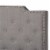 Bowery Hill King Size Grey Upholstered Button Tufted Panel Bed Perspective: bottom
