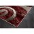 MDA Home Rhodes Cream/Red Contemporary Polypropylene Area Rug - 2'1  x 3'3 Perspective: bottom
