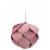 Northlight 5  Pink Flower Glitter Petal Shatterproof Ball Christmas Ornament Perspective: bottom