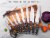 18-Piece Black Stainless Steel Professional Cutlery Kitchen Knife Set Perspective: bottom