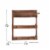 Campbell Wooden Wall Mount 12 Cup Mug Rack Organizer with Upper Storage Shelf and Metal Ha Perspective: bottom