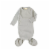 Organic Baby Newborn Knotted Gown, Infant Long Sleeve Sleeper for Baby Girl and Boy Sleepwear Perspective: bottom