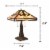 CHLOE Lighting CARLA Tiffany-style Mission Blackish Bronze 2 Light Table Lamp 16 Shade Perspective: bottom