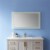 Vinnova Callista 40 LED Lit Accent Bathroom Vanity Wall Mirror in Silver Perspective: bottom