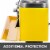 Yellow Triple Bulk Candy Vending Machine Coin Mechanisms Three-Head Dispenser Perspective: bottom