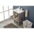 Design Element Group Cara 20  Single Sink Vanity in Gray Perspective: bottom