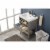 Design Element Group Cara 24  Single Sink Vanity in Gray Perspective: bottom