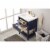 Design Element Group Cara 24  Single Sink Vanity in Blue Perspective: bottom