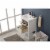 Design Element Group Klein 20  Single Sink Vanity in White Perspective: bottom
