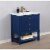 Design Element Group Logan 30  Single Sink Vanity in Blue Perspective: bottom