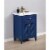 Design Element Group Cameron 24  Single Sink Vanity in Blue Perspective: bottom