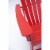 Hampton Red Poly Outdoor Patio Adirondack Chair Perspective: bottom