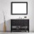 Vinnova Florence 48 Bathroom Vanity Framed Wall Mirror in Espresso Perspective: bottom