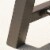 Cana Outdoor Teak Finished Acacia Wood Bench with Rustic Metal Accents Perspective: bottom