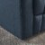 Everette Tufted Navy Blue Fabric Power Recliner with Arm Storage and USB Cord Perspective: bottom