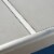Coral Coral Outdoor Aluminum Dining Table with Tempered Glass Table Top Perspective: bottom