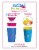 Wow Cup for Kids Original 360 Sippy Cup, Pink with Blue Lid, 9 oz TWO PACK Perspective: bottom