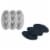 Egg Pedicure Callus Shaver - 3 Replacement Blades Combo with Miracle Foot Repair Perspective: bottom