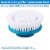 Extra Wide Large Flat Replacement Head for use with FORTUNE DRAGON Spin Scrubber Perspective: bottom