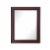 KBC Napa 28  Solid Wood Wall Mirror w/ Beveled Glass in Chocolate Perspective: bottom