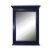 KBC Newport 24  Solid Wood Wall Mirror w/ Beveled Glass in Royal Blue Perspective: bottom
