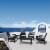 Siesta ISP004-BLA-CCH Artemis XL Outdoor Club Chair with Sunbrella Charcoal Cushion - Black - Perspective: bottom