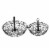 Kitcheniva Countertop Fruit Basket Stand - 2 Tier Perspective: bottom