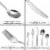 Kitcheniva Stainless Steel Silverware Cutlery 30 Pcs Set Perspective: bottom