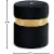 Meridian Furniture Hailey Contemporary Velvet Ottoman/Stool in Black Perspective: bottom
