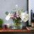 WHOLE HOUSEWARES 4 Inch Square Glass Cube Vase Perspective: bottom